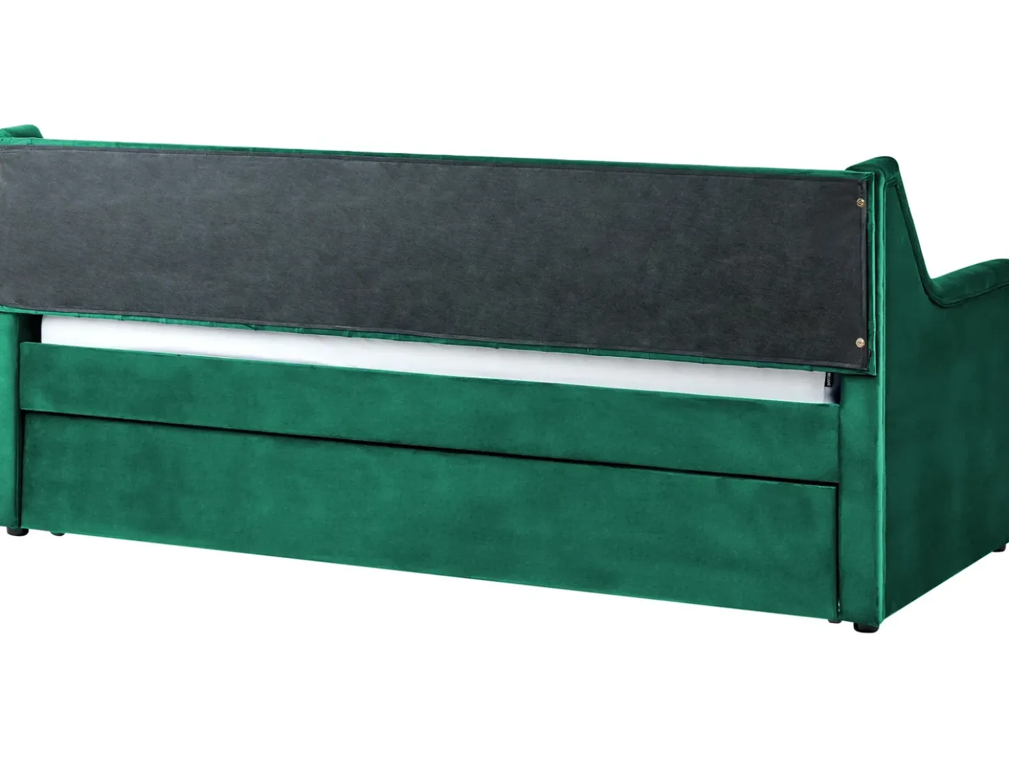 Letto estraibile Velluto MONTARGIS 90 x 200 cm Verde smeraldo