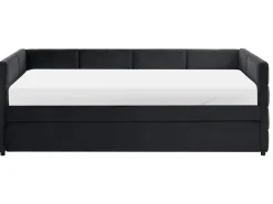 Letto estraibile Velluto CHAVONNE 90 x 200 cm Nero