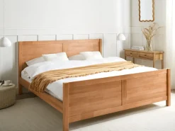 Letto Legno CHAMPAGNAT 180 x 200 cm Marrone chiaro