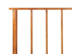 Letto Legno di pino BARRET 180 x 200 cm Marrone