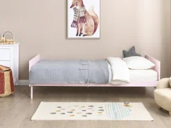 Letto Legno di pino BONNAC 90 x 200 cm Rosa pastello