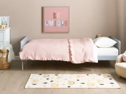 Letto Legno di pino BONNAC 90 x 200 cm Grigio