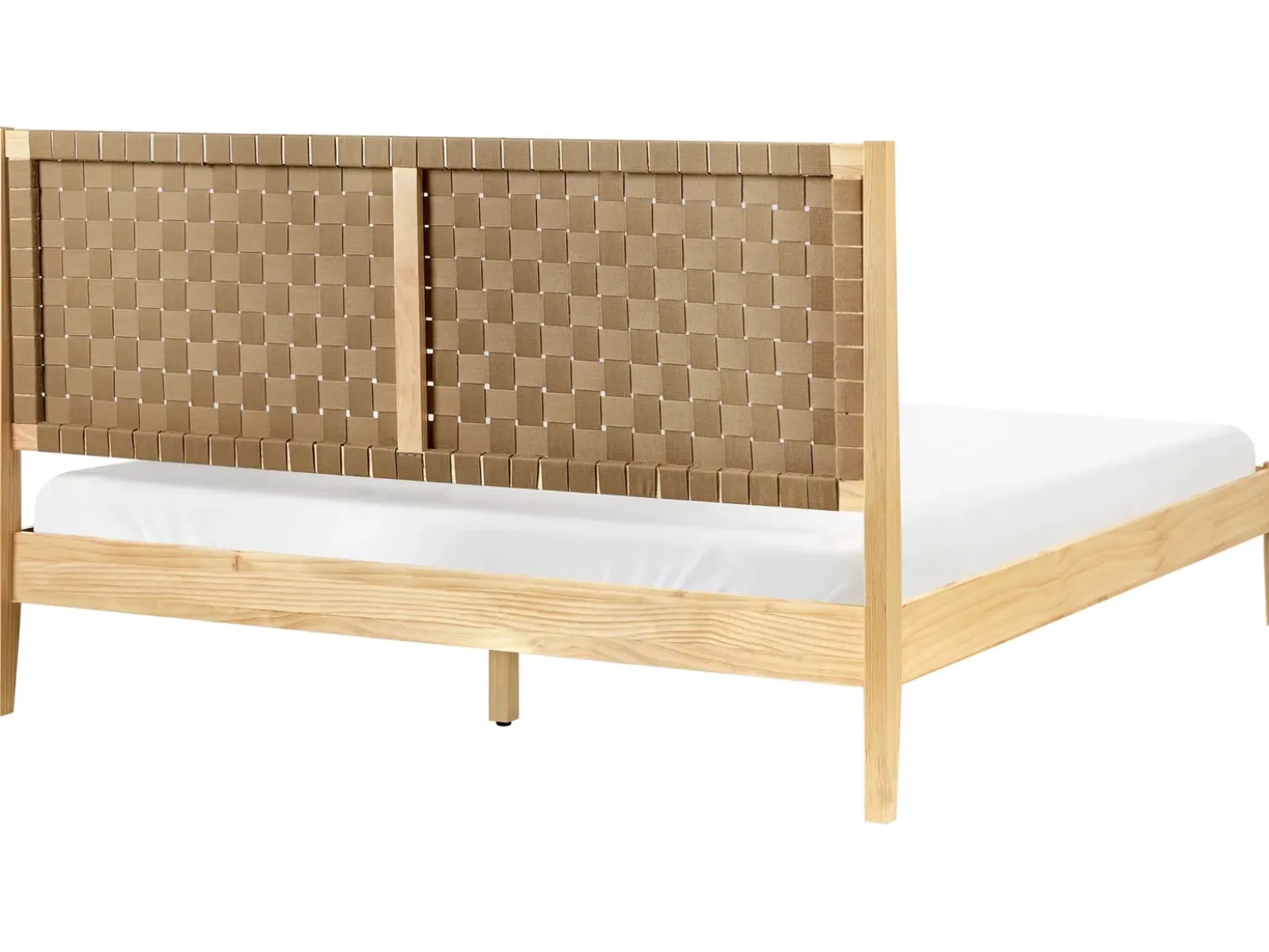 Letto Legno di pino BRUNEMONT 180 x 200 cm Marrone chiaro