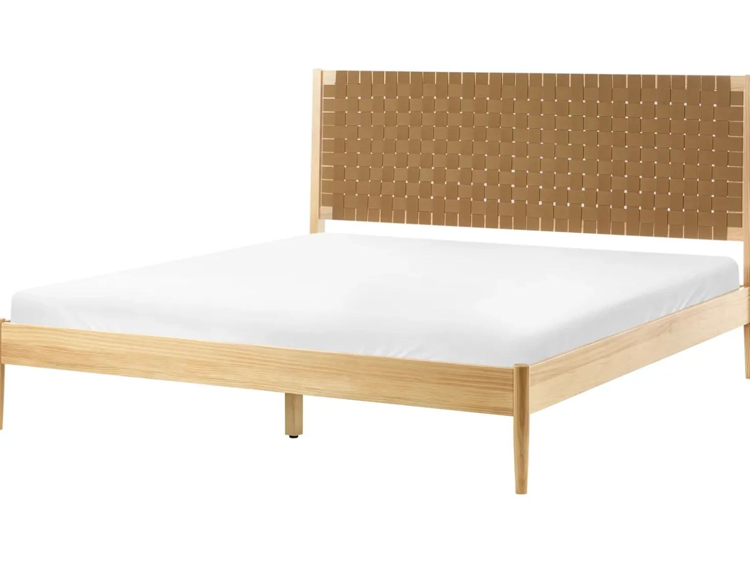 Letto Legno di pino BRUNEMONT 180 x 200 cm Marrone chiaro