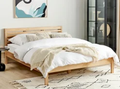 Letto Legno di pino CARNAC 160 x 200 cm Marrone chiaro