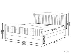 Letto Legno di pino CASTRES 180 x 200 cm Bianco