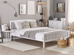 Letto Legno di pino CASTRES 180 x 200 cm Bianco