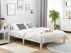 Letto Legno di pino FLORAC 180 x 200 cm Bianco