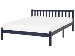 Letto Legno di pino FLORAC 140 x 200 cm Blu marino