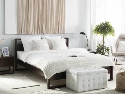 Letto Legno di pino GIULIA 160 x 200 cm Marrone scuro