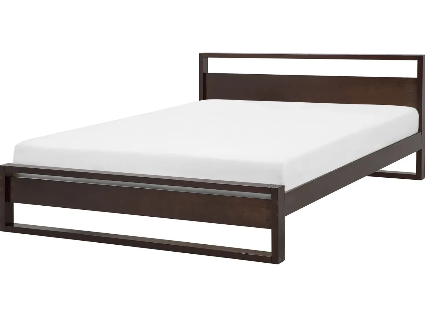 Letto Legno di pino GIULIA 160 x 200 cm Marrone scuro