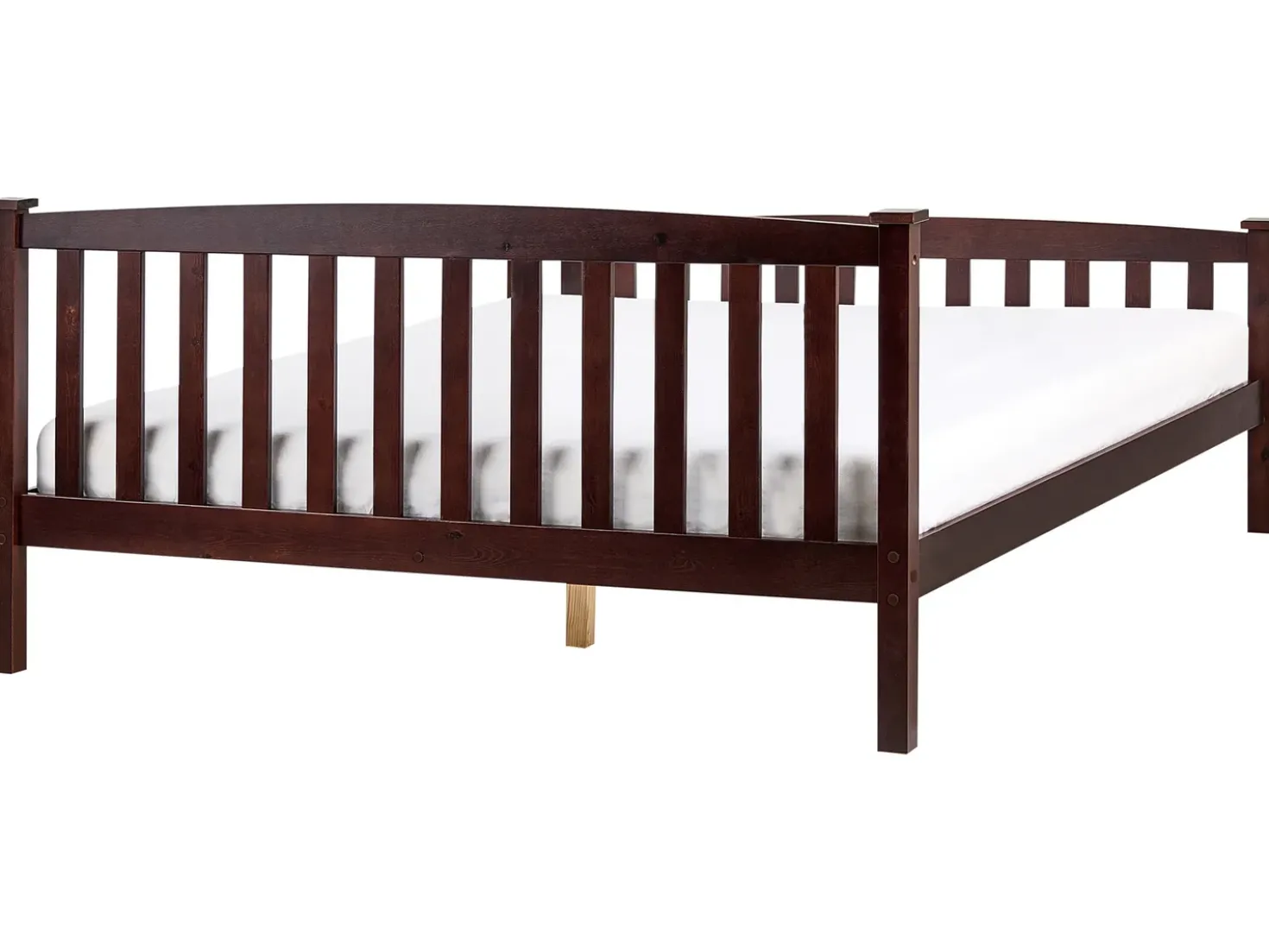 Letto Legno di pino GIVERNY 160 x 200 cm Marrone scuro