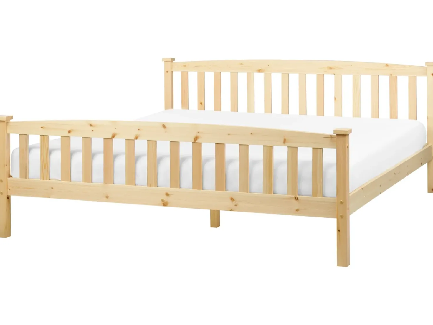 Letto Legno di pino GIVERNY 180 x 200 cm Marrone chiaro
