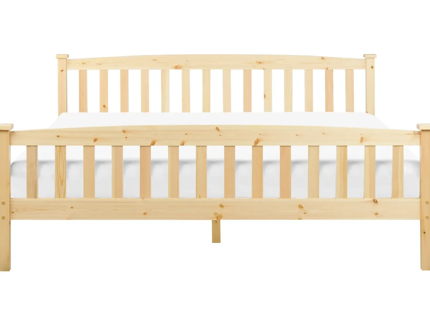 Letto Legno di pino GIVERNY 180 x 200 cm Marrone chiaro