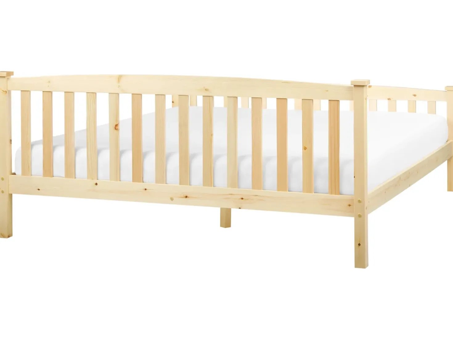 Letto Legno di pino GIVERNY 180 x 200 cm Marrone chiaro