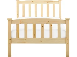 Letto Legno di pino GIVERNY 90 x 200 cm Marrone chiaro