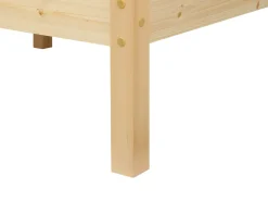 Letto Legno di pino GIVERNY 90 x 200 cm Marrone chiaro