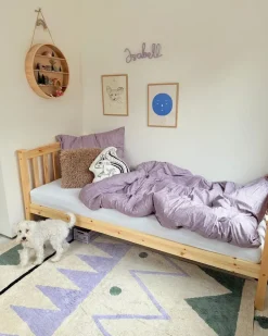 Letto Legno di pino GIVERNY 90 x 200 cm Marrone chiaro