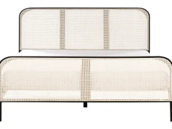 Letto Legno di pino GONFARON 180 x 200 cm Nero