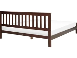 Letto Legno di pino MAYENNE 180 x 200 cm Marrone scuro