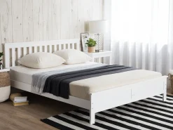 Letto Legno di pino MAYENNE 180 x 200 cm Bianco