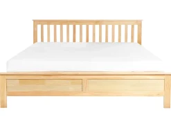 Letto Legno di pino MAYENNE 180 x 200 cm Marrone chiaro