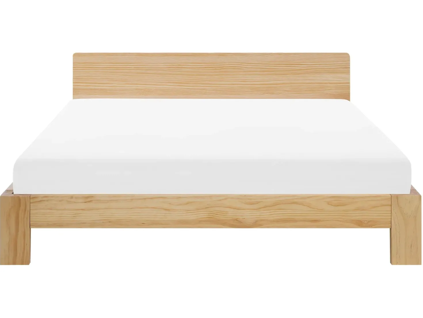 Letto Legno di pino ROYAN 160 x 200 cm Marrone chiaro