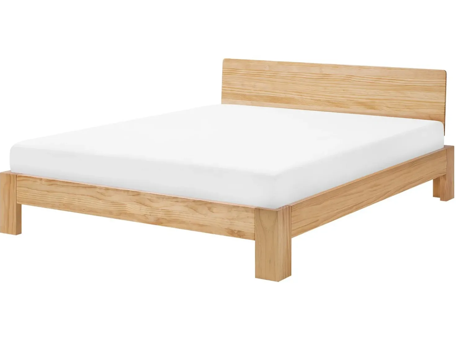 Letto Legno di pino ROYAN 160 x 200 cm Marrone chiaro