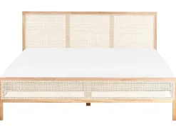 Letto Legno di pino SALERNAS 180 x 200 cm Marrone chiaro