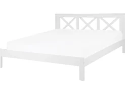 Letto Legno di pino TANNAY 180 x 200 cm Bianco