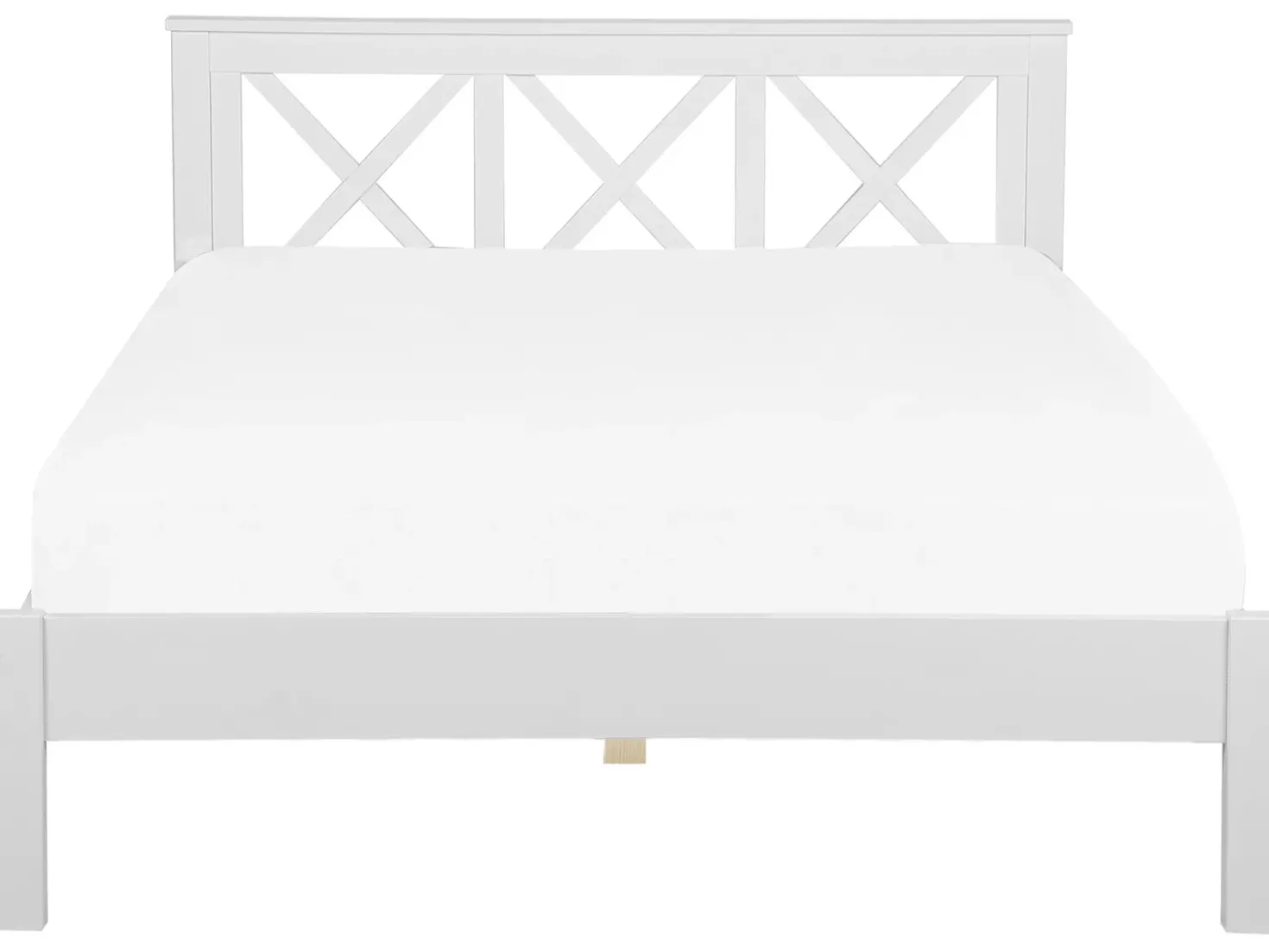 Letto Legno di pino TANNAY 180 x 200 cm Bianco