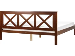 Letto Legno di pino TANNAY 180 x 200 cm Marrone scuro