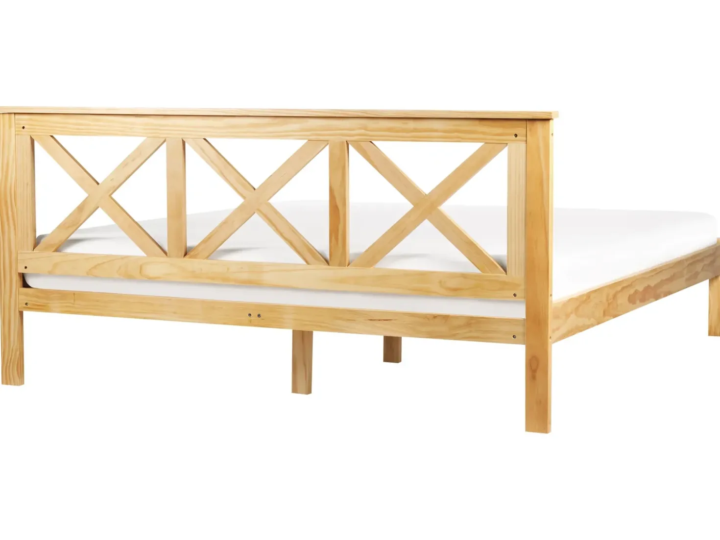 Letto Legno di pino TANNAY 180 x 200 cm Marrone chiaro