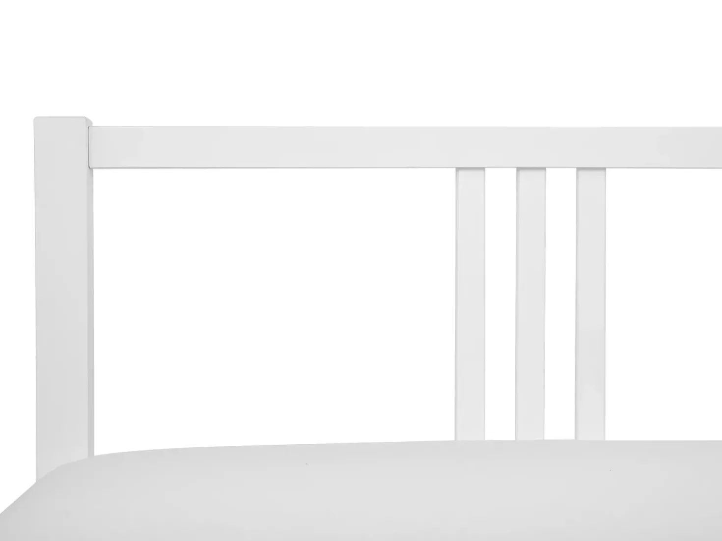 Letto Legno di pino VANNES 180 x 200 cm Bianco