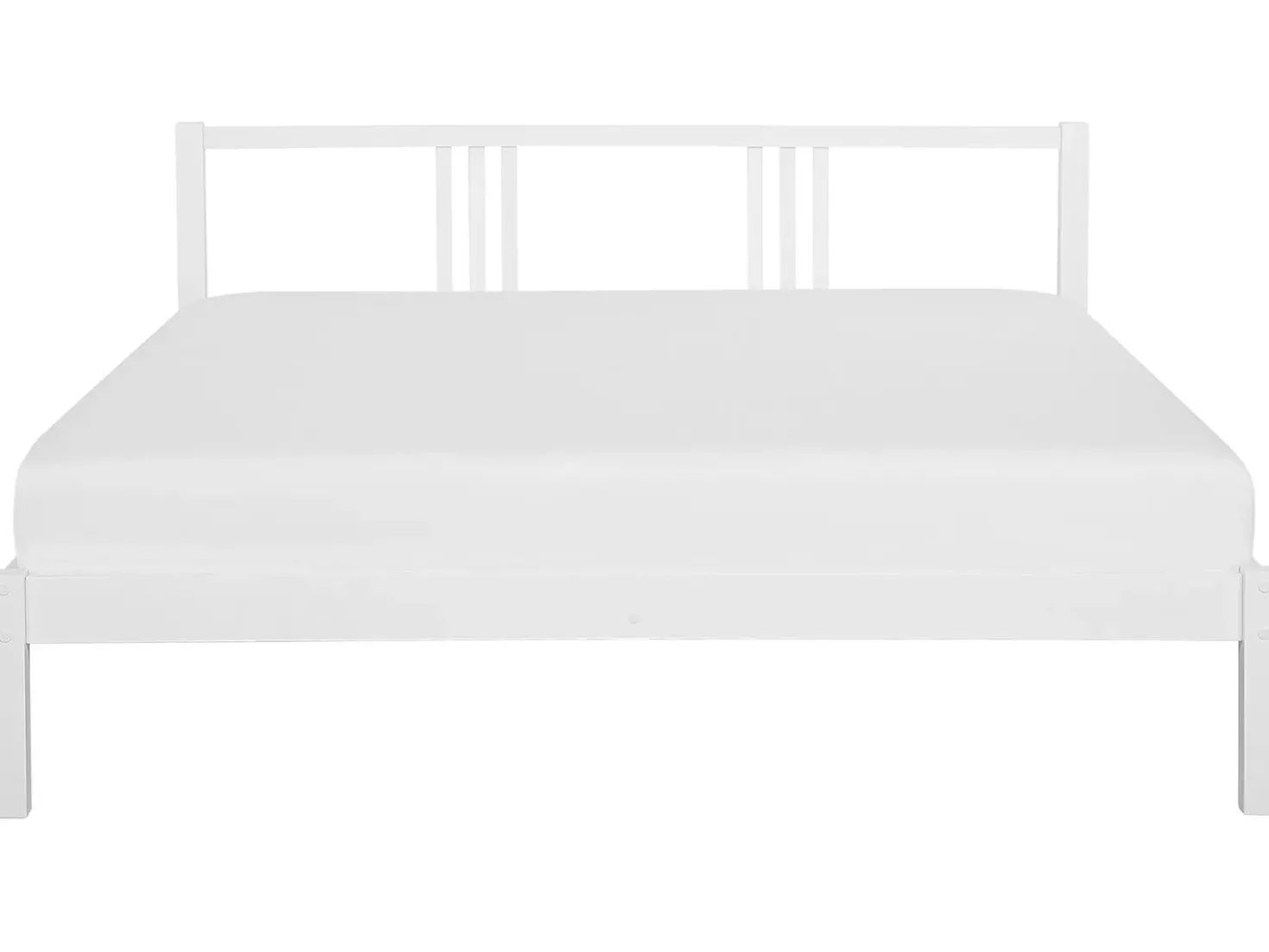Letto Legno di pino VANNES 180 x 200 cm Bianco