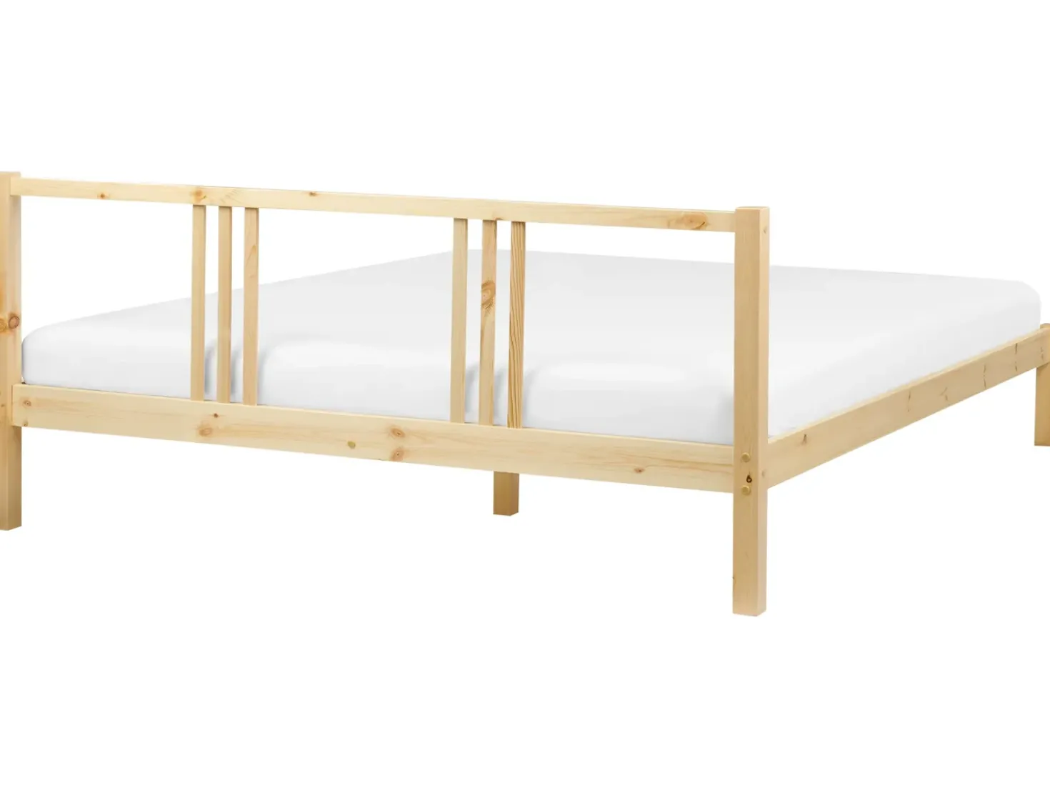 Letto Legno di pino VANNES 180 x 200 cm Marrone chiaro