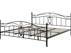 Letto Metallo ANTLIA 180 x 200 cm Nero
