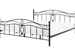 Letto Metallo ANTLIA 180 x 200 cm Nero