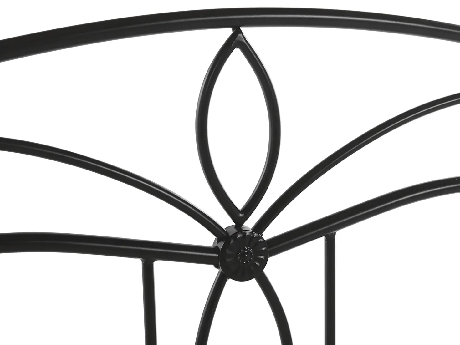 Letto Metallo ANTLIA 180 x 200 cm Nero