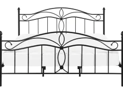 Letto Metallo ANTLIA 180 x 200 cm Nero