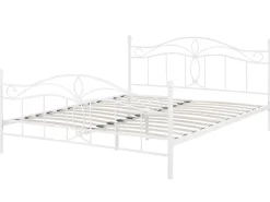Letto Metallo ANTLIA 160 x 200 cm Bianco