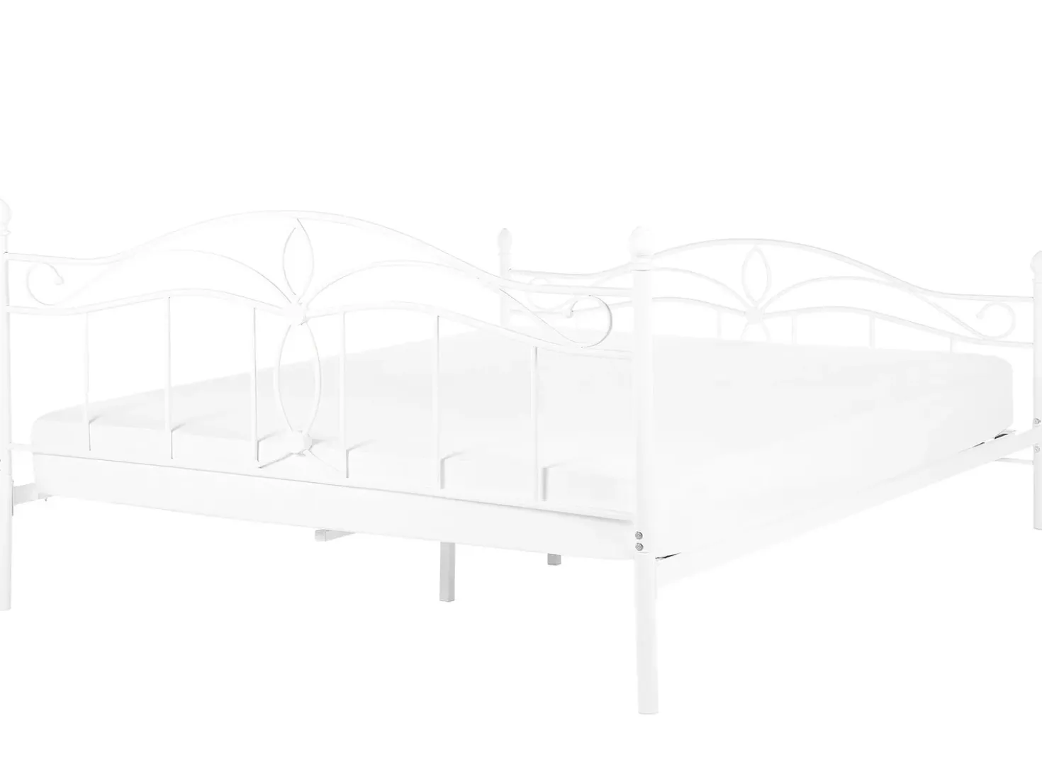 Letto Metallo ANTLIA 160 x 200 cm Bianco