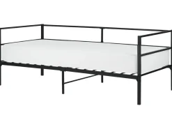 Letto Metallo BATTUT 90 x 200 cm Nero