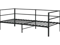 Letto Metallo BATTUT 90 x 200 cm Nero