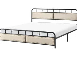 Letto Metallo BREUILLET 180 x 200 cm Nero