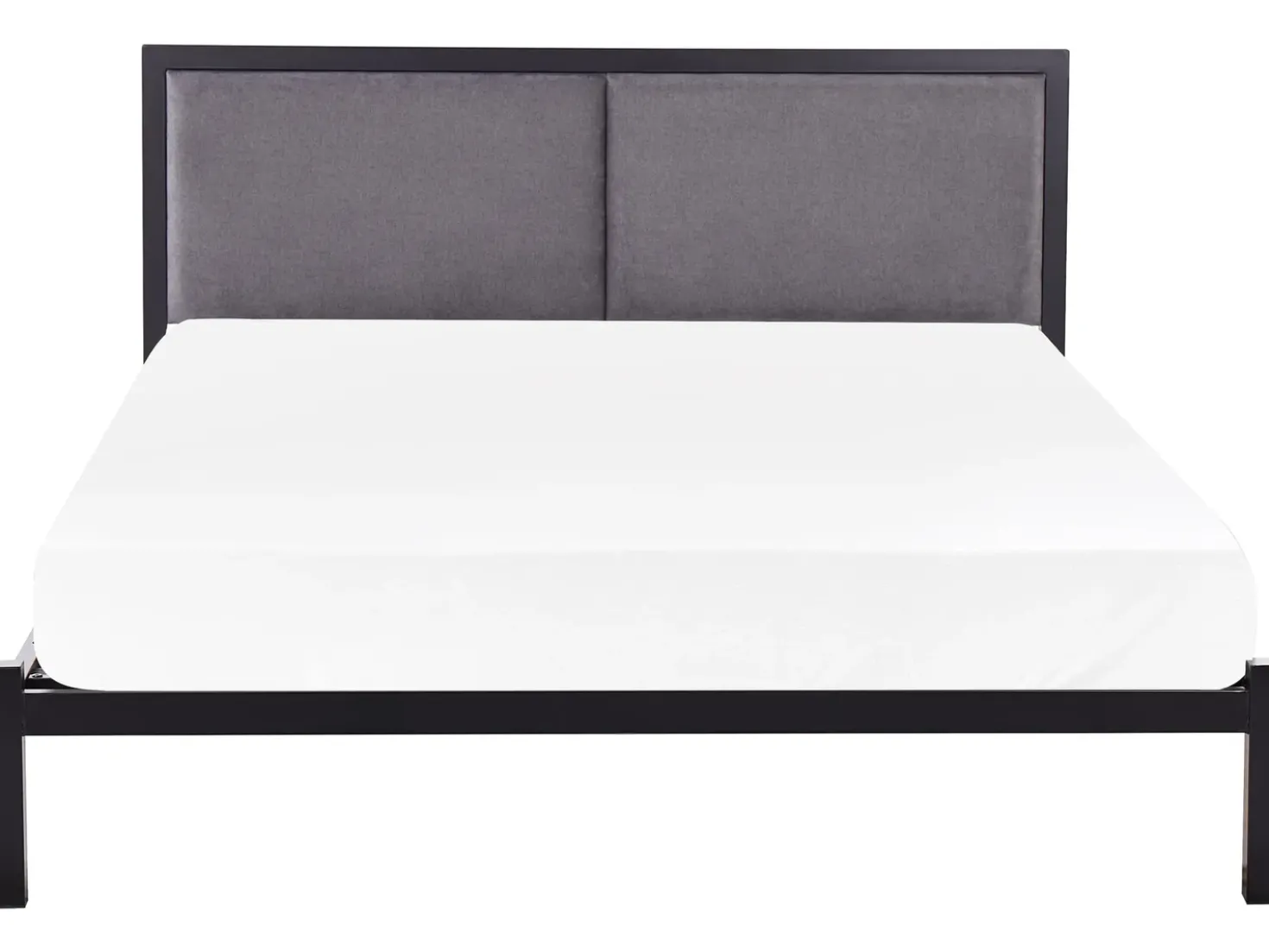 Letto Metallo CLAMART 140 x 200 cm Grigio