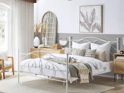 Letto Metallo DINARD 180 x 200 cm Bianco