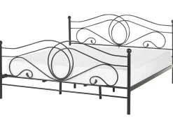 Letto Metallo LYRA 180 x 200 cm Nero
