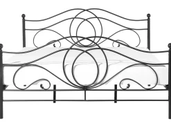 Letto Metallo LYRA 180 x 200 cm Nero