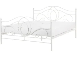 Letto Metallo LYRA 160 x 200 cm Bianco